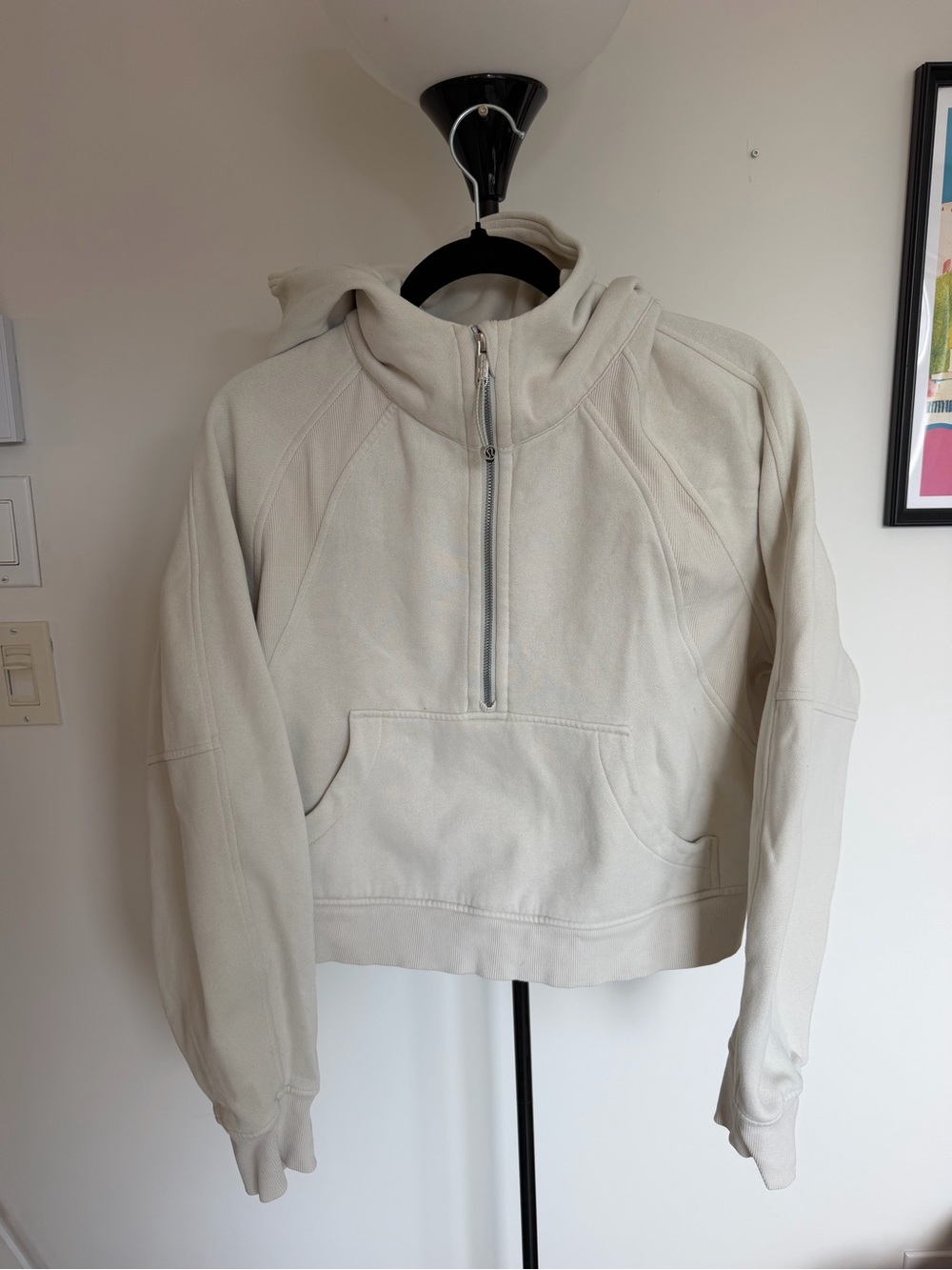 lululemon athletica Cream Half-Zip Pullover Hoodie